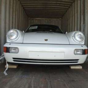 Our Porsche 964 with 8260km leaving for Hong Kong